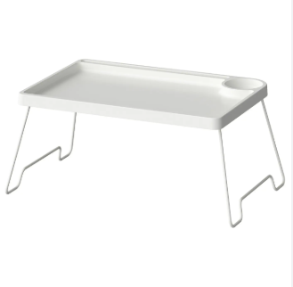 BRUKSVARA yataq üçün xidmət masası/yataq üçün üzənlik, ag