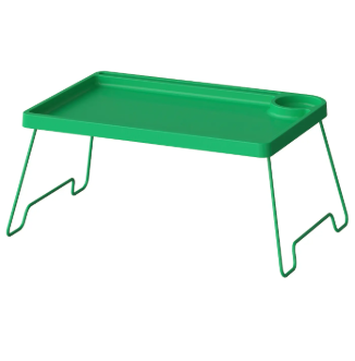 BRUKSVARA yataq üçün xidmət masası/yataq üçün üzənlik, yaşııl