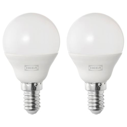 SOLHETTA LED lampa E14, açıq rəng: İsti ağ (2700 kelvin), 470 lm