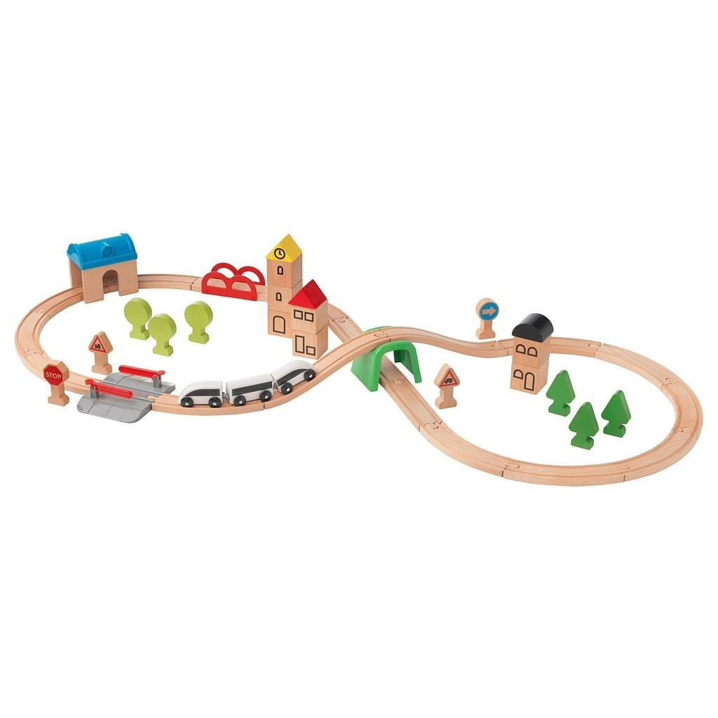 LILLABO IKEA Dəmir yol dəsti, 45 ədəd