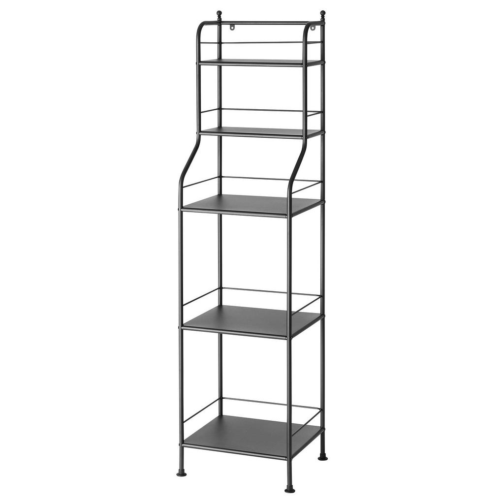FROSJON IKEA Hamam rəfi, qara, 40x156 sm