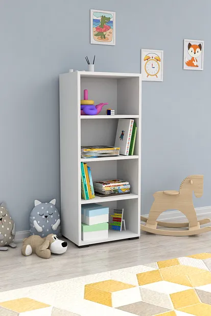 Pratico Glass Stelaj Ağ