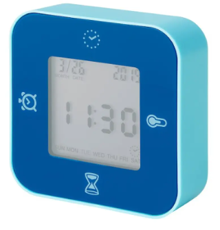 KLOCKIS Funksional saat, mavi, saat/termometr/zəngli saat/taymer